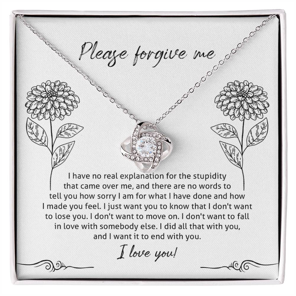 Sorry - Real Explanation - Love Knot Necklace