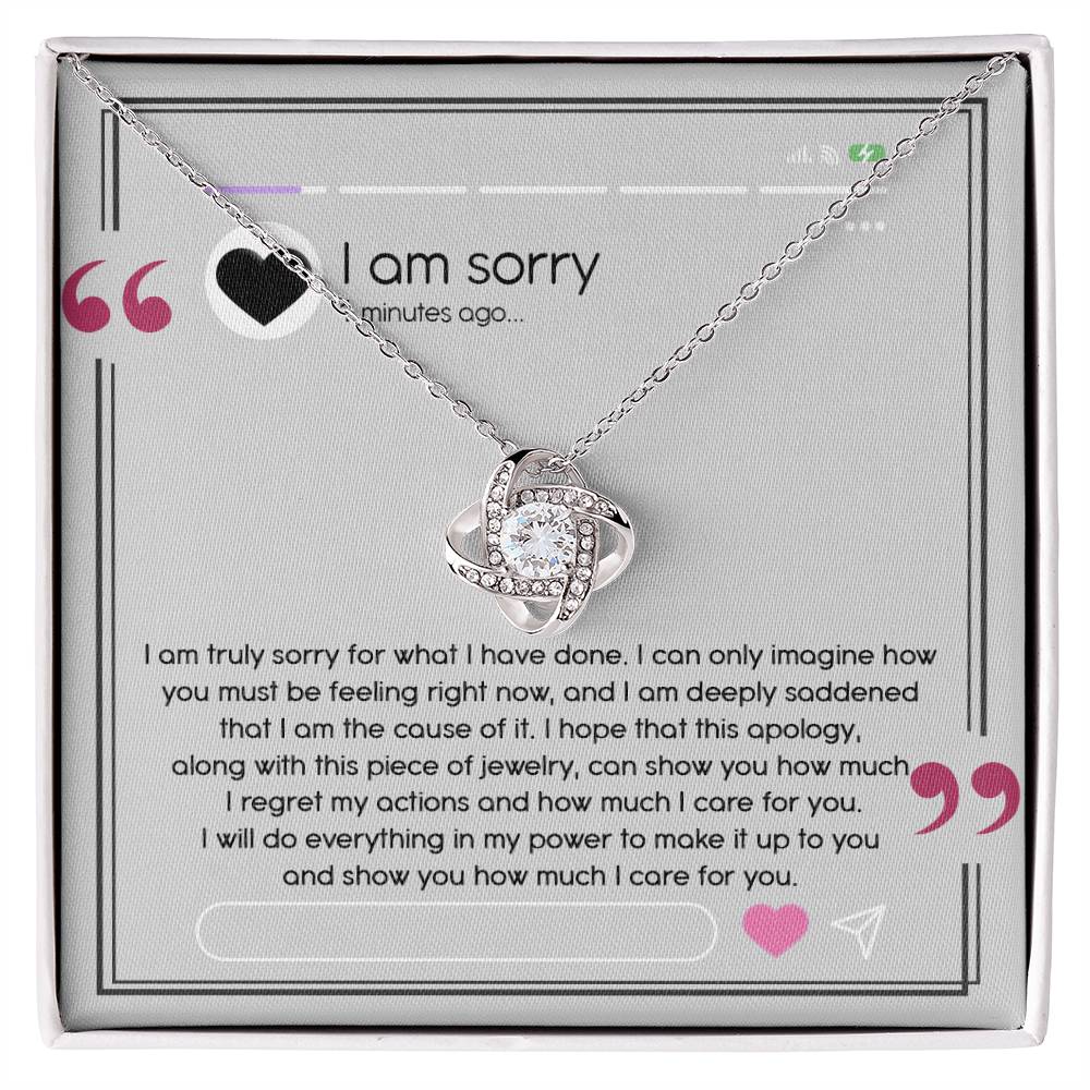 Sorry - Care For You - Love Knot Necklace