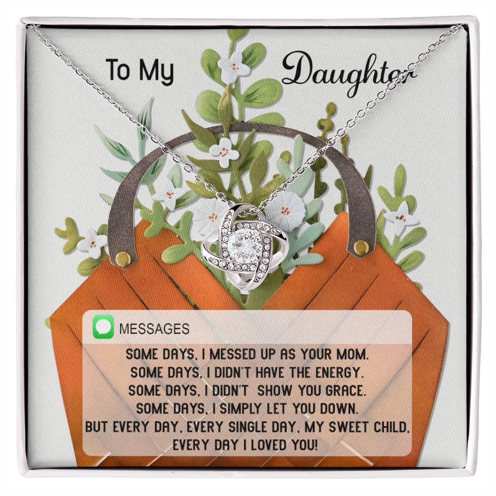 Daughter - Show You Grace - Love Knot Necklace
