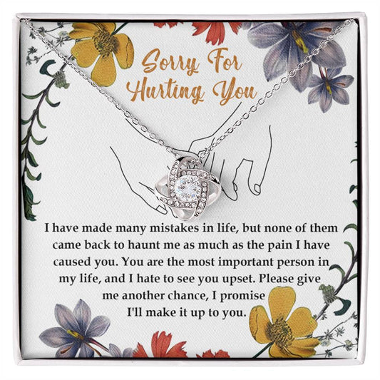 Sorry - Haunt Me - Love Knot Necklace