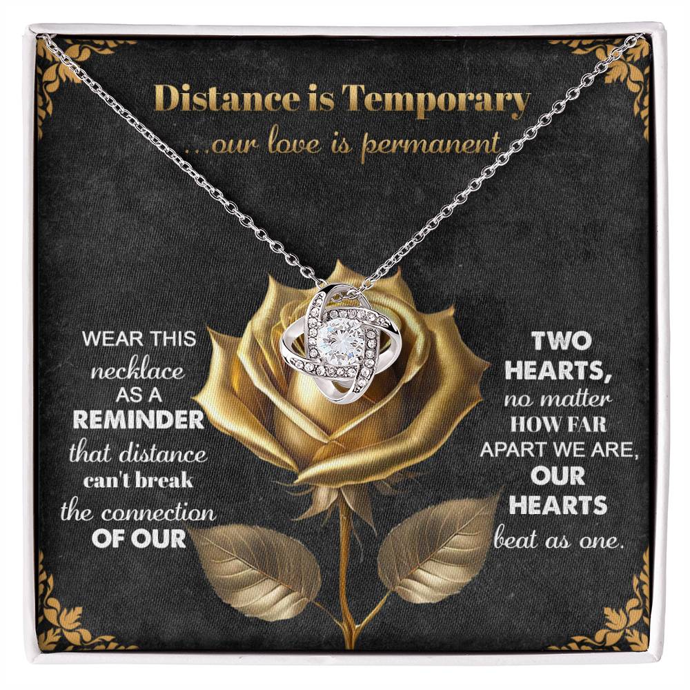 Soulmate - Love Is Permanent - Love Knot Necklace