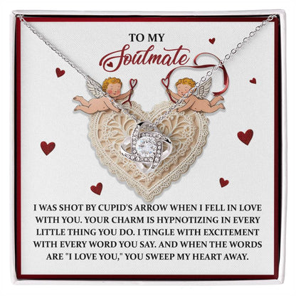 Soulmate - Sweep My Heart - Love Knot Necklace