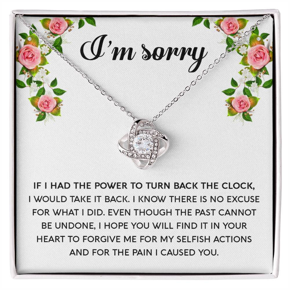 Sorry - Make It Right - Love Knot Necklace
