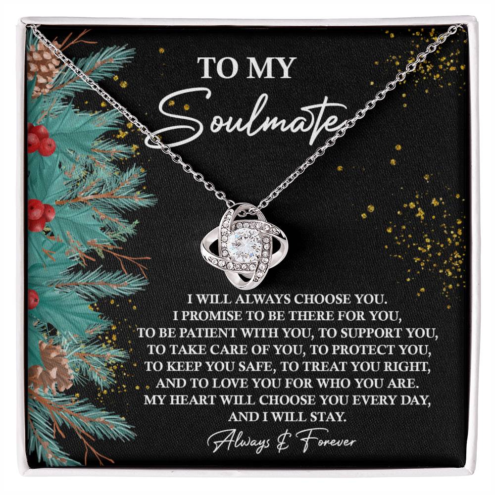 Soulmate - Treat You Right - Love Knot Necklace