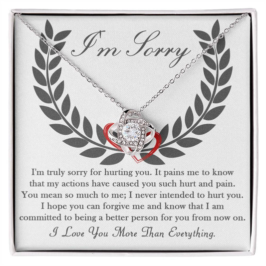 Sorry - From Now On - Love Knot Necklace