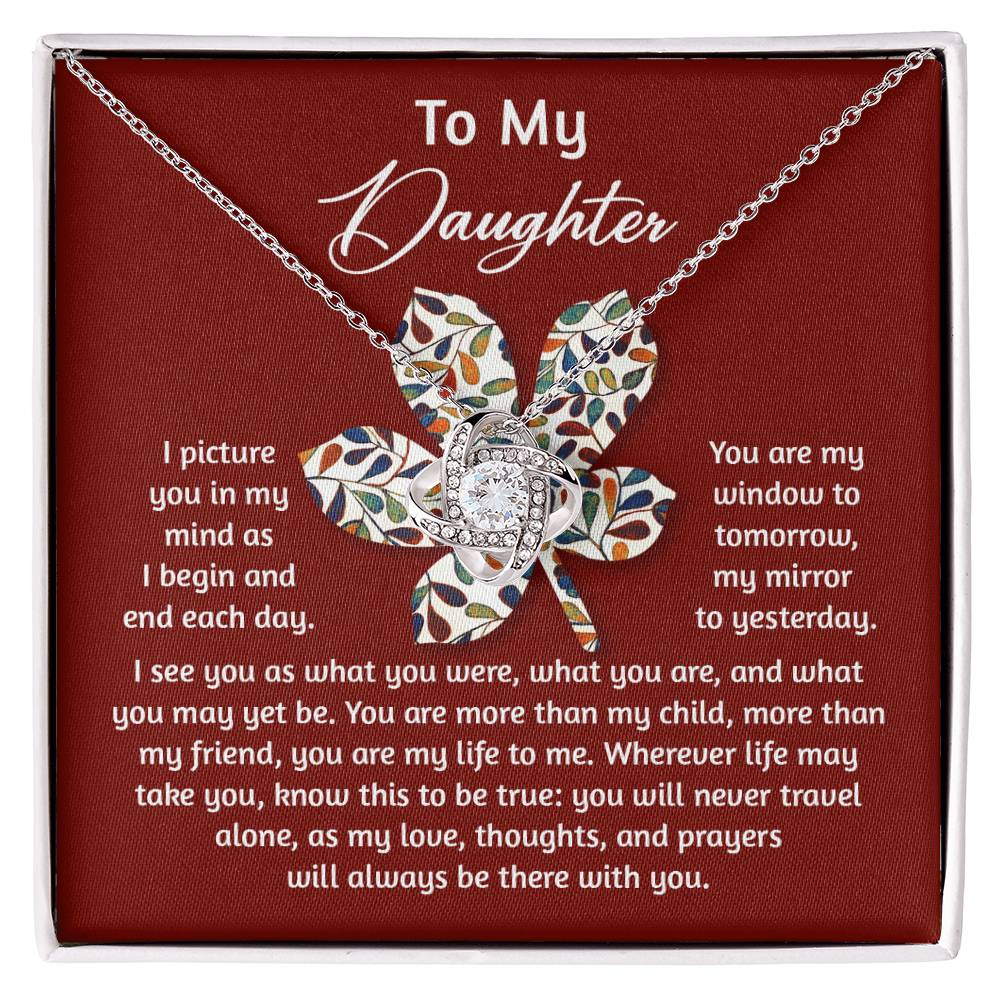 Daughter - To Be True - Love Knot Necklace