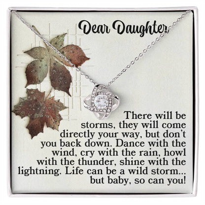 Daughter - With The Thunder - Love Knot Necklace