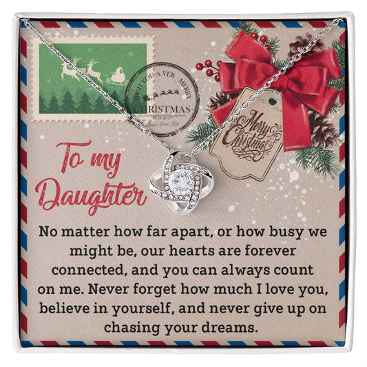 Daughter - Forever Connected - Love Knot Necklace