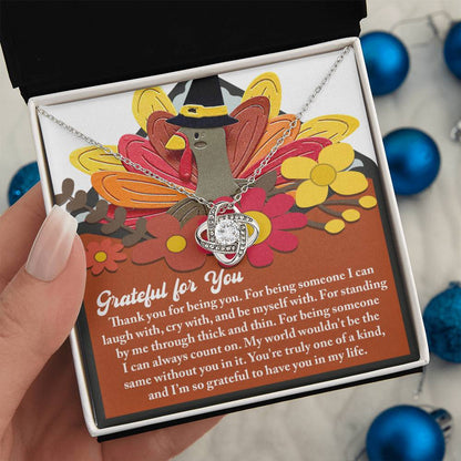 Thanksgiving - Being You - Love Knot Necklace