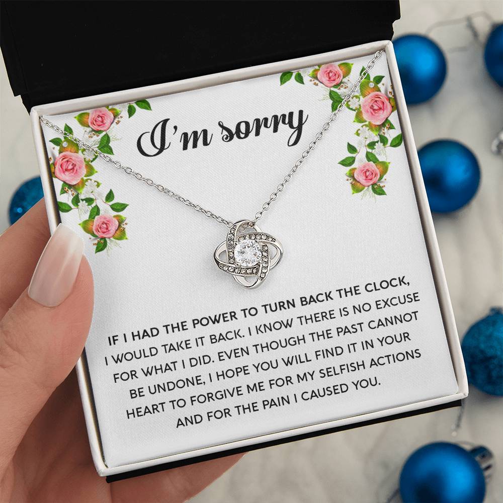 Sorry - Make It Right - Love Knot Necklace