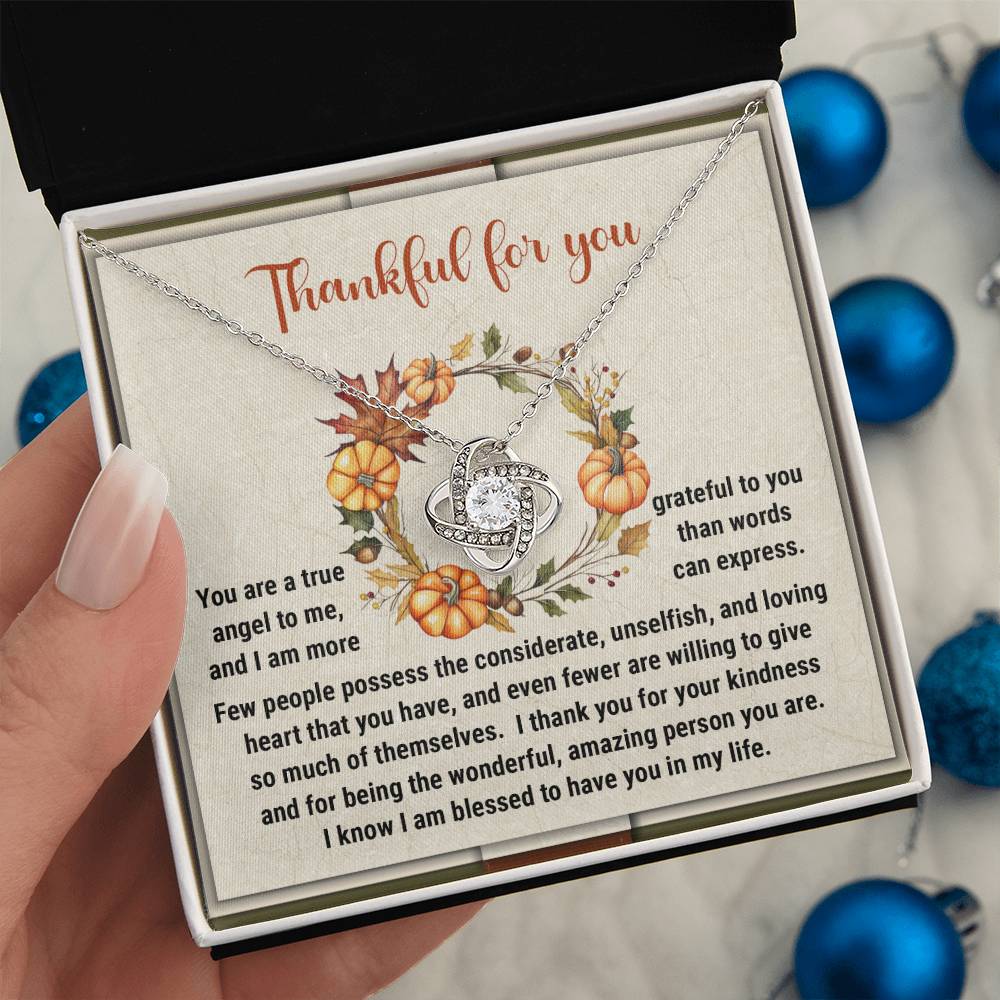 Thanksgiving - The Wonderful - Love Knot Necklace