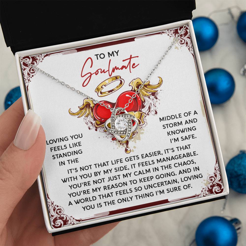 Soulmate - Keep Going - Love Knot Necklace