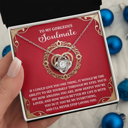 Soulmate - Through My Eyes - Love Knot Necklace