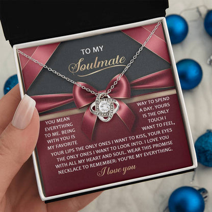 Soulmate - Heart And Soul - Love Knot Necklace