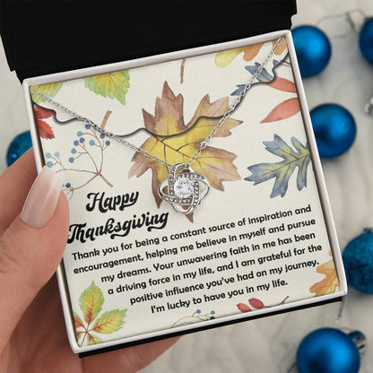 Thanksgiving - On My Journey - Love Knot Necklace