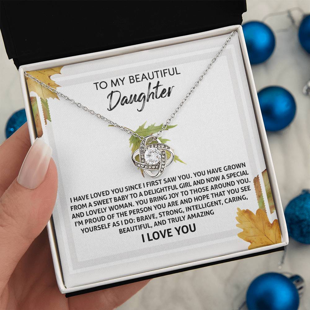 Daughter - See Yourself - Love Knot Necklace