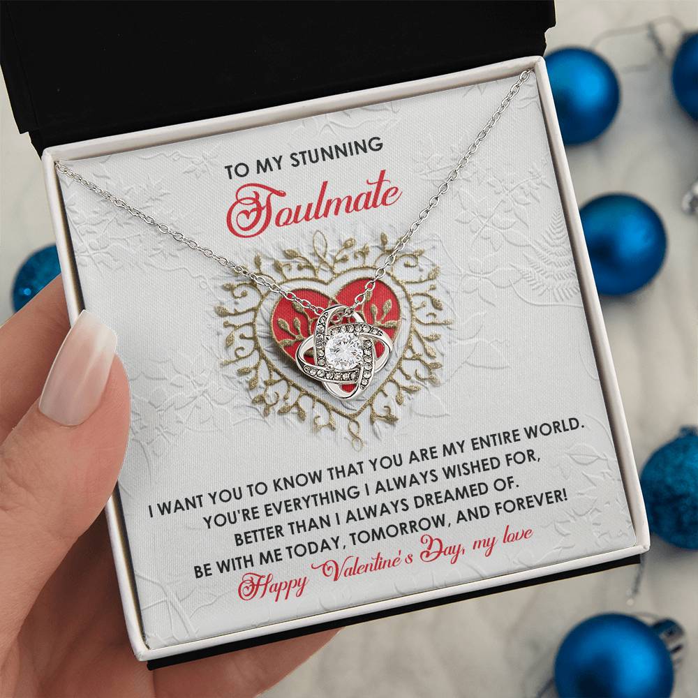Soulmate - Be With Me - Love Knot Necklace
