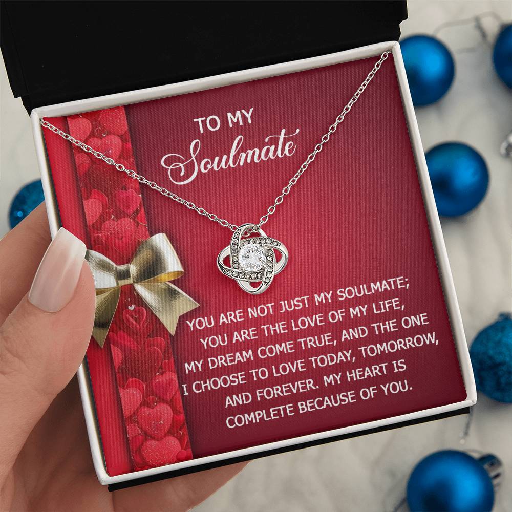 Soulmate - Because Of You - Love Knot Necklace