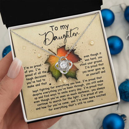 Daughter - Stood Your Ground - Love Knot Necklace