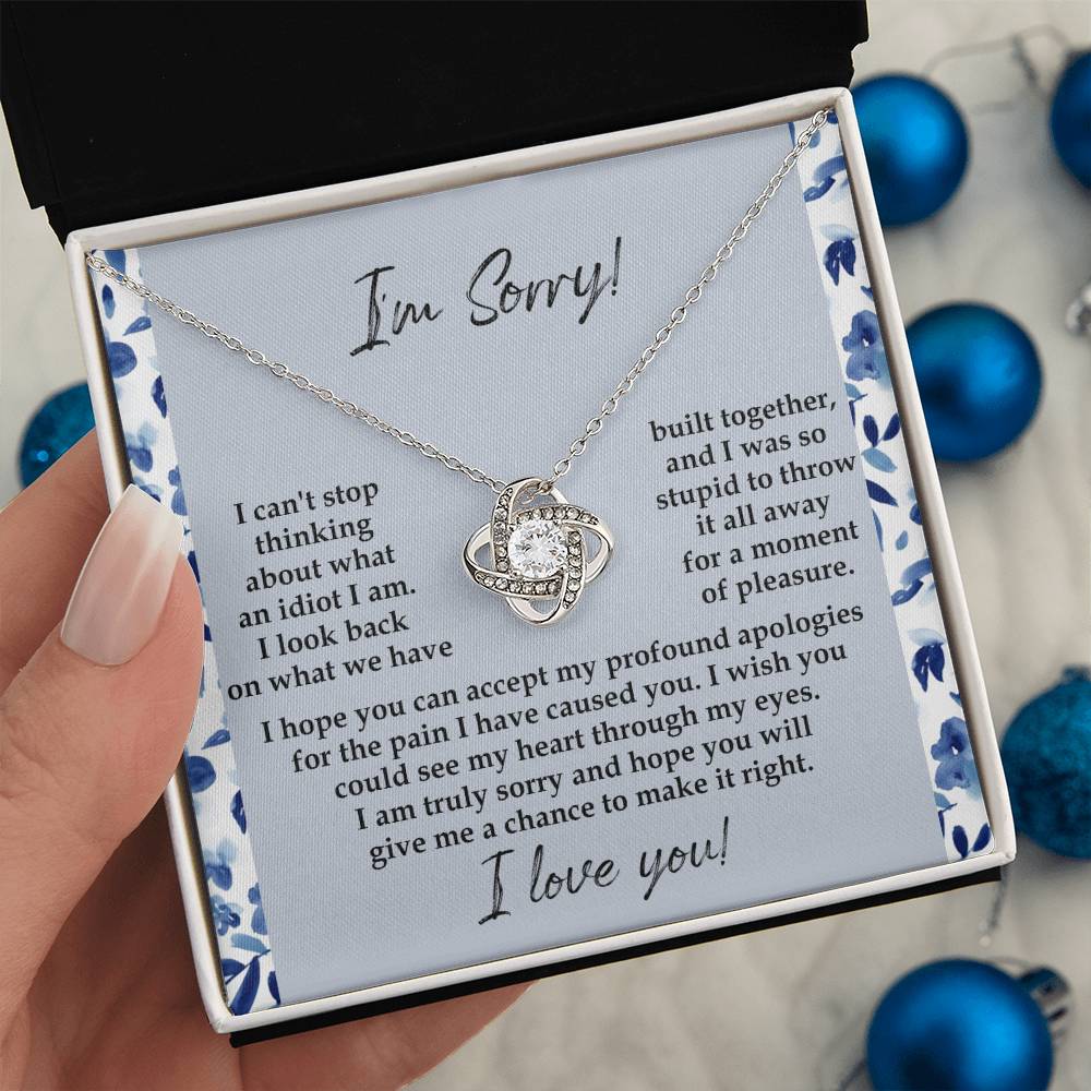 Sorry - Through My Eyes - Love Knot Necklace