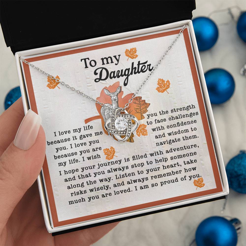 Daughter - Gave Me You - Love Knot Necklace