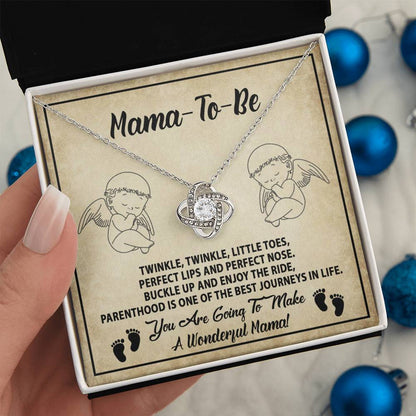 Mama To Be - Enjoy The Ride - Love Knot Necklace