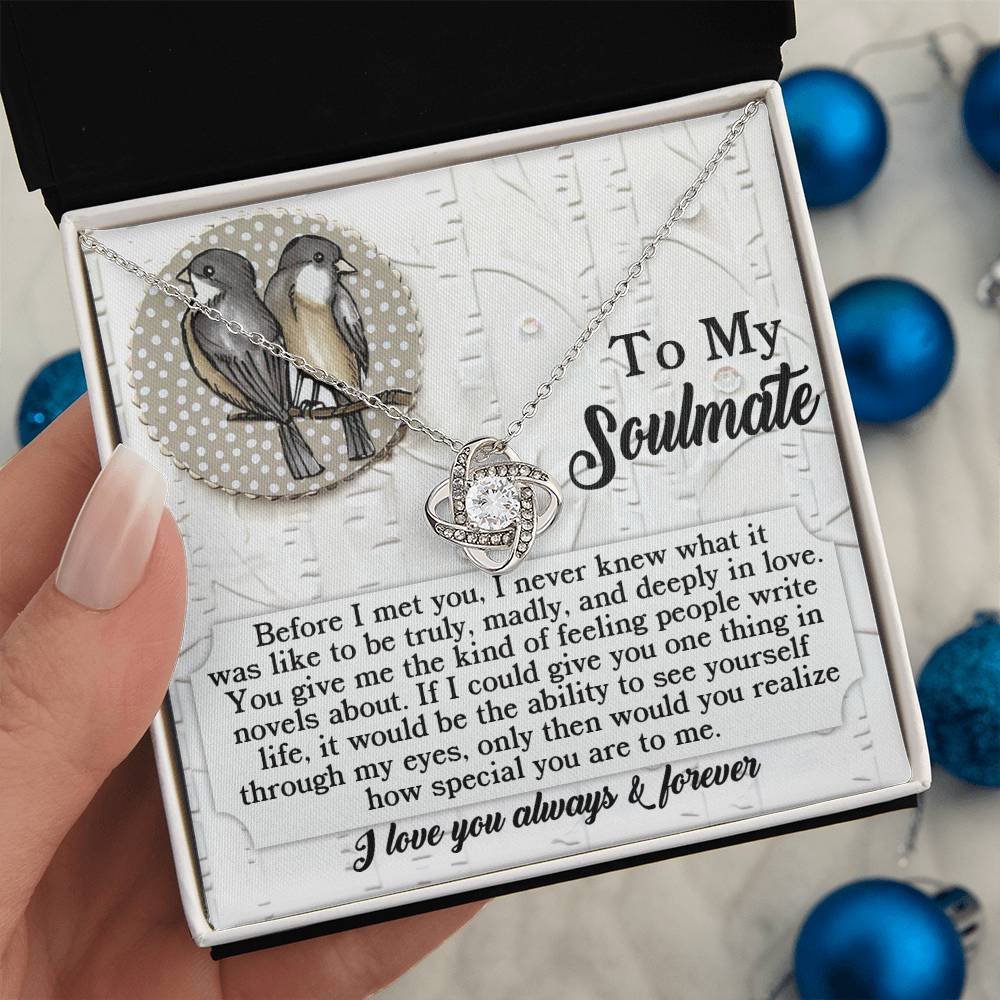 Soulmate - Write Novels - Love Knot Necklace