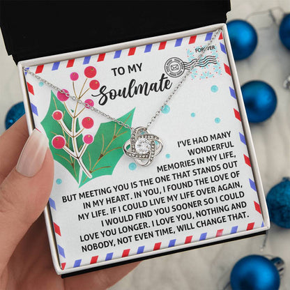 Soulmate - Love You Longer - Love Knot Necklace