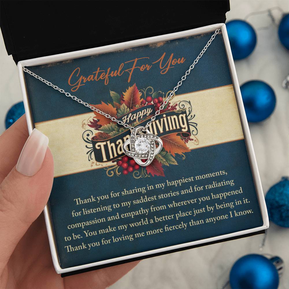 Thanksgiving - Happiest Moments - Love Knot Necklace