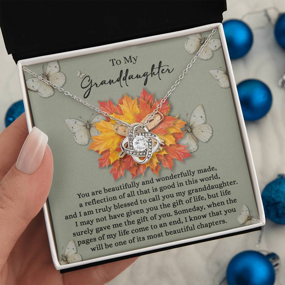 Granddaughter - Gift Of You - Love Knot Necklace