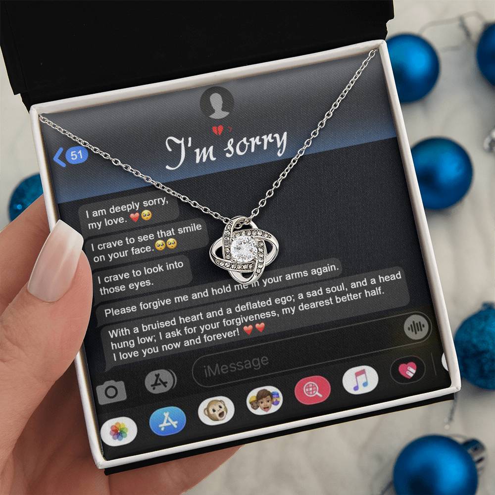 Sorry - Rebuild Our Connection - Love Knot Necklace