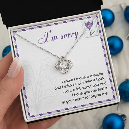 Sorry - Take It Back - Love Knot Necklace