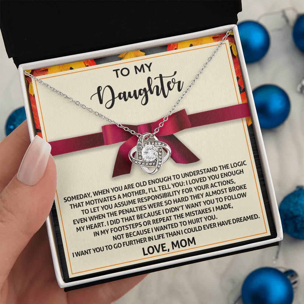 Daughter - Further In Life - Love Knot Necklace