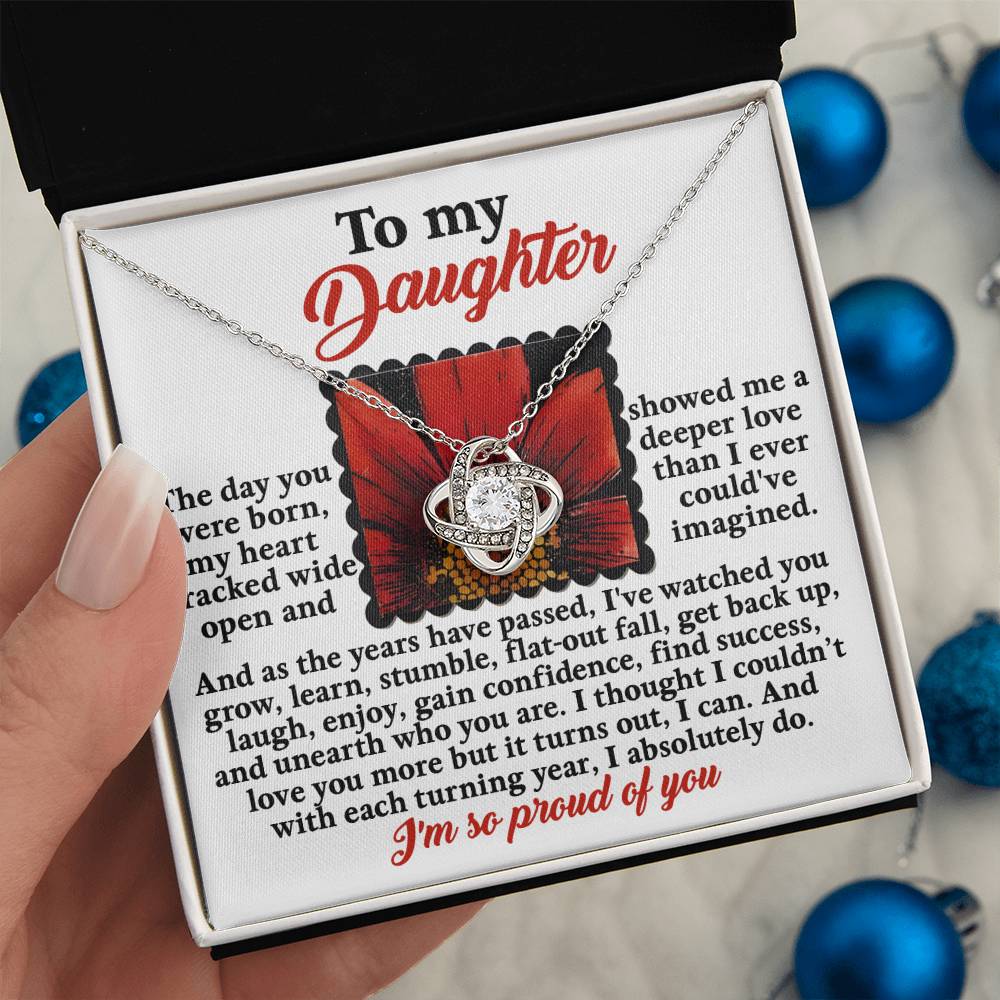 Daughter - A Deeper Love - Love Knot Necklace