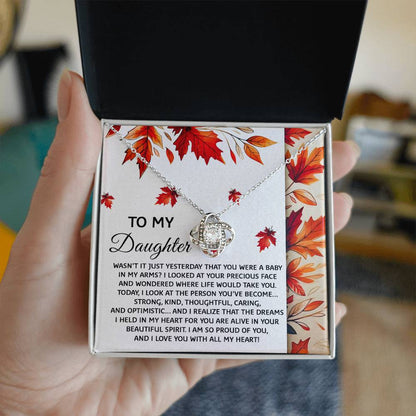 Daughter - Were A Baby - Love Knot Necklace