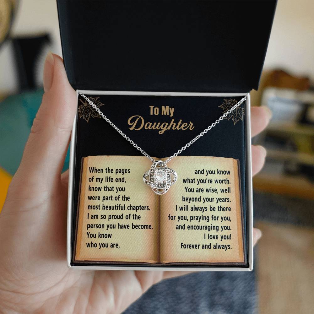 Daughter - Beyond Your Years - Love Knot Necklace