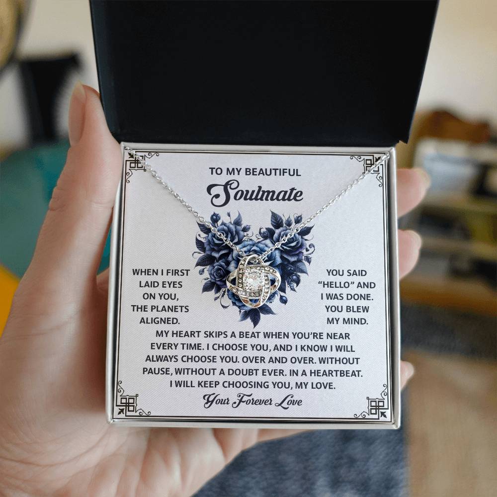 Soulmate - Skips A Beat - Love Knot Necklace