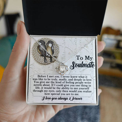Soulmate - Write Novels - Love Knot Necklace