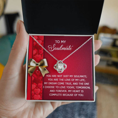 Soulmate - Because Of You - Love Knot Necklace