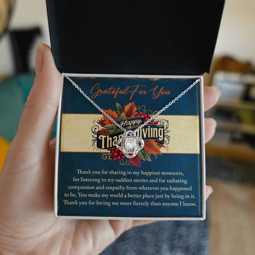 Thanksgiving - Happiest Moments - Love Knot Necklace