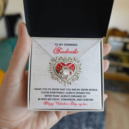 Soulmate - Be With Me - Love Knot Necklace