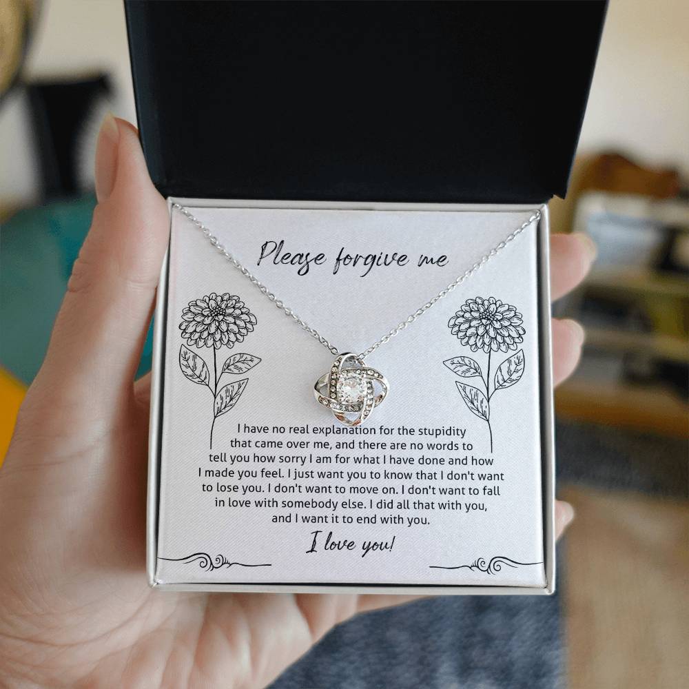 Sorry - Real Explanation - Love Knot Necklace