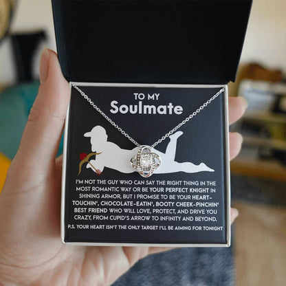 Soulmate - Cupid's Arrow - Love Knot Necklace