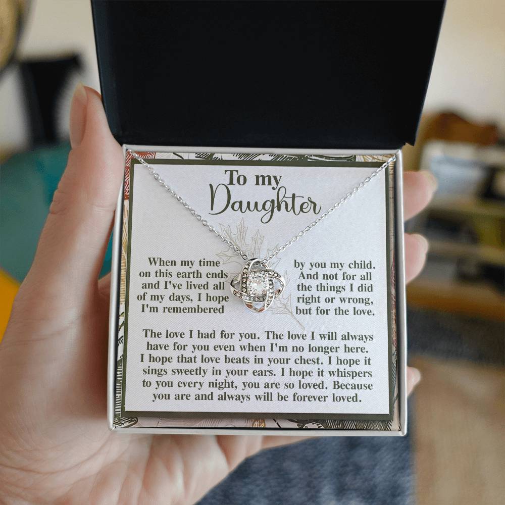 Daughter - In Your Ears - Love Knot Necklace