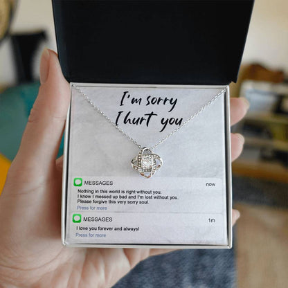 Sorry - Lost Without You - Love Knot Necklace