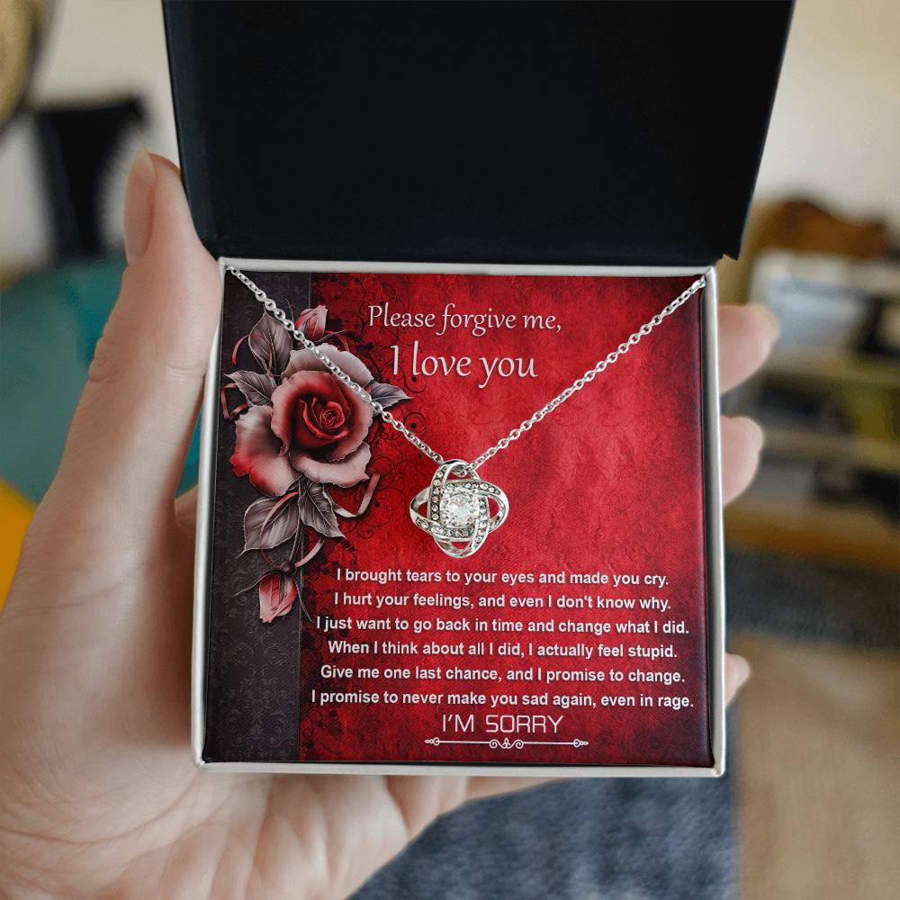 Sorry - One Last Chance - Love Knot Necklace