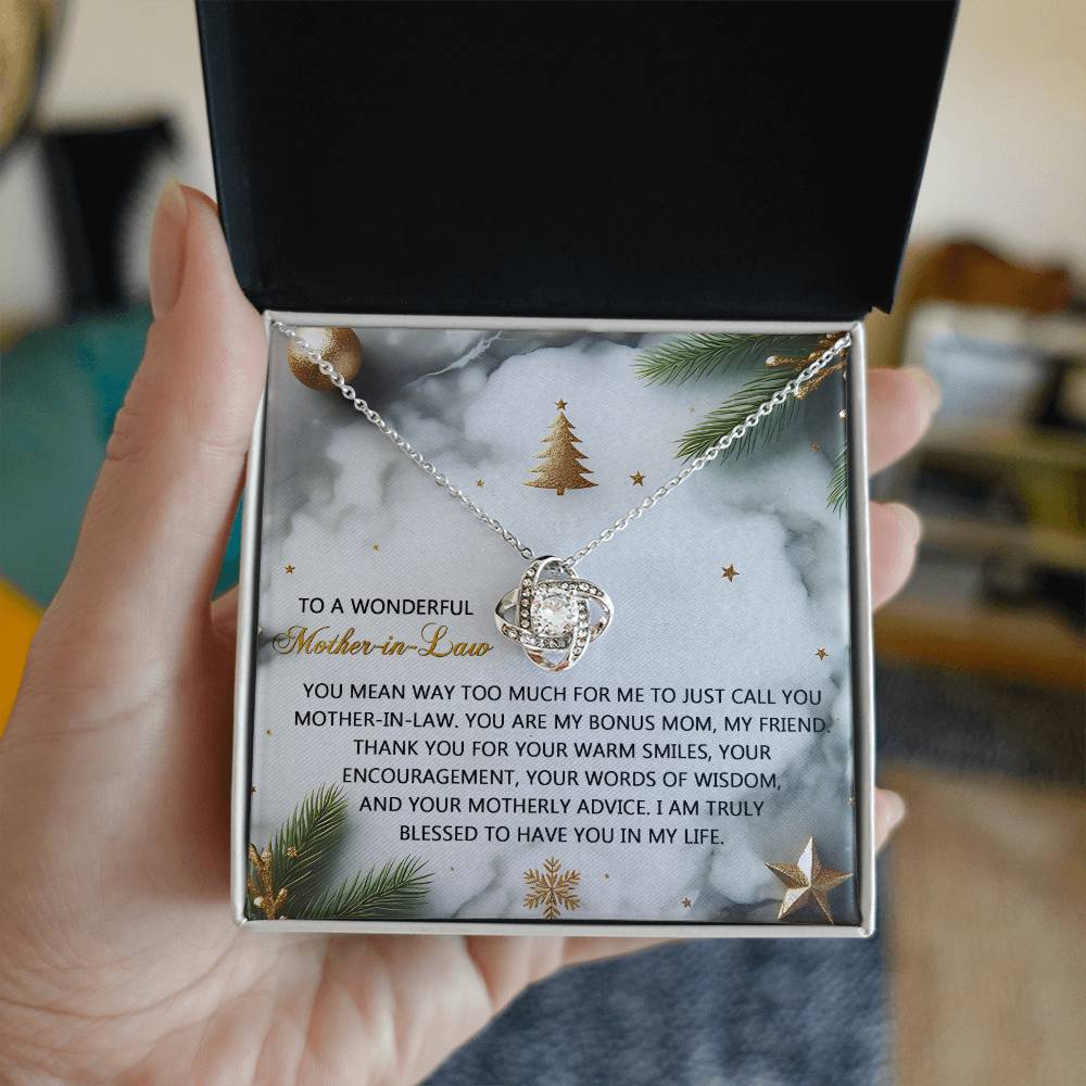 Mother-in-Law - Motherly Advice - Love Knot Necklace