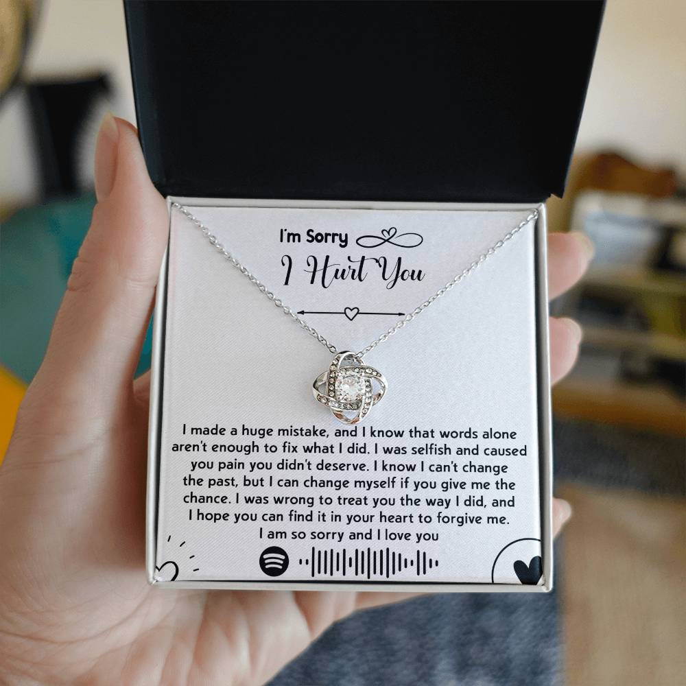 Sorry - You Didn't Deserve - Love Knot Necklace