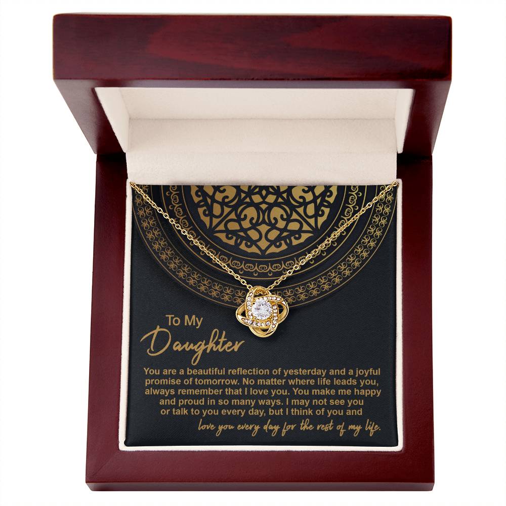 Daughter - Beautiful Reflection 2 - Love Knot Necklace