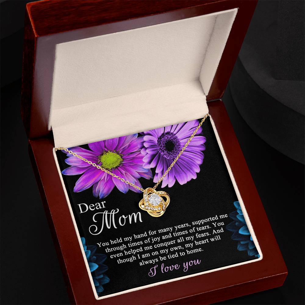 Mom - Held My Hand - Love Knot Necklace